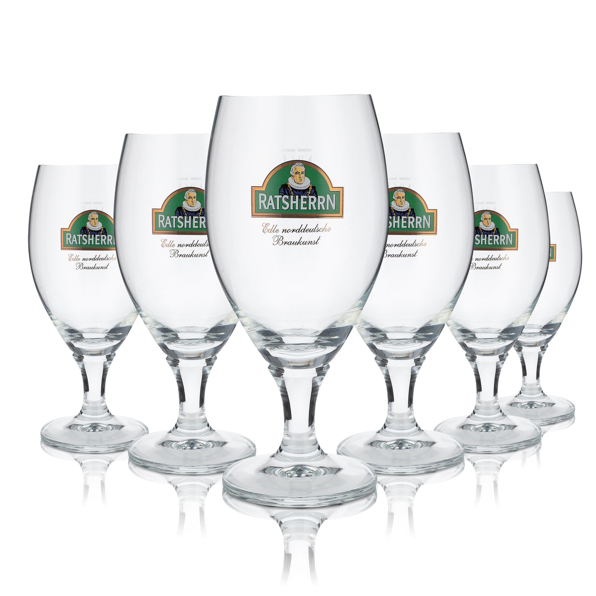 6x Ratsherrn Pils Glas 0,4l Bier Gläser Pokalglas Biergläser Ritzenhoff – Ansicht 4