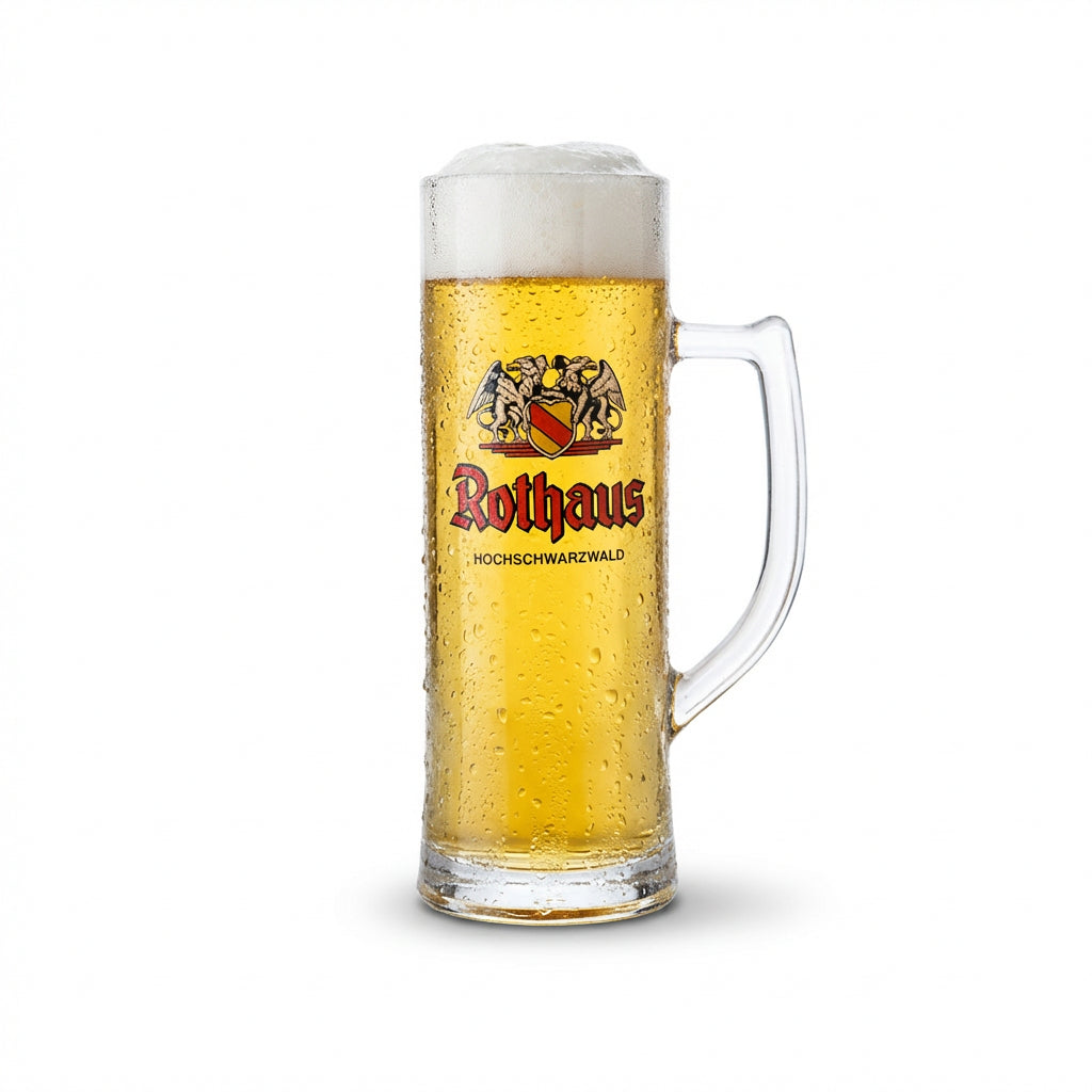 Rothaus Bier Glas 0,5l Krug Badner Seidel Gläser Brauerei Pils Zäpfle Gastro – Ansicht 2