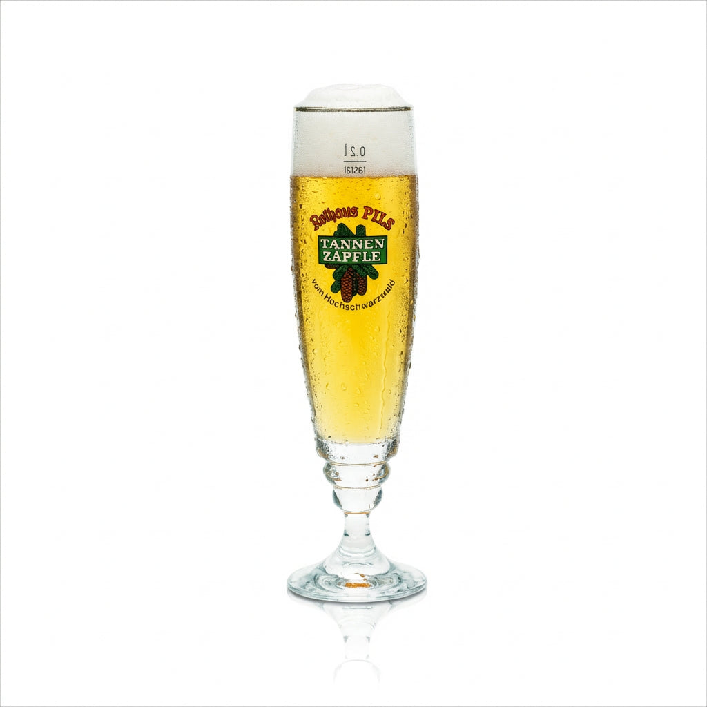 6x Rothaus Glas 0,2l Exklusiv Tannenzäpfle Bier Pokal Gläser Set Staatsbrauerei Baden – Ansicht 2