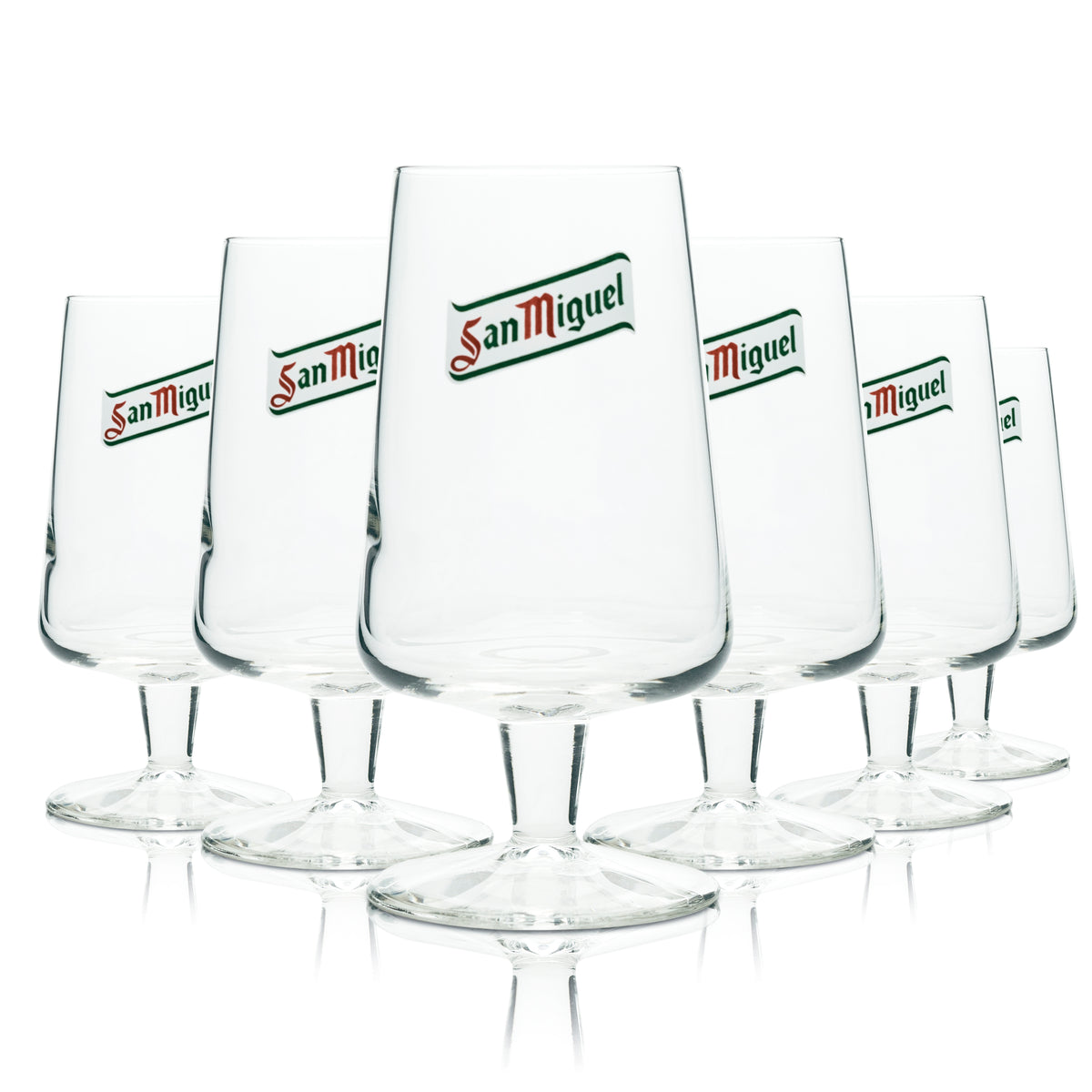 6x San Miguel Bier Glas 0,3l Pokal Standart-Variante – Ansicht 4