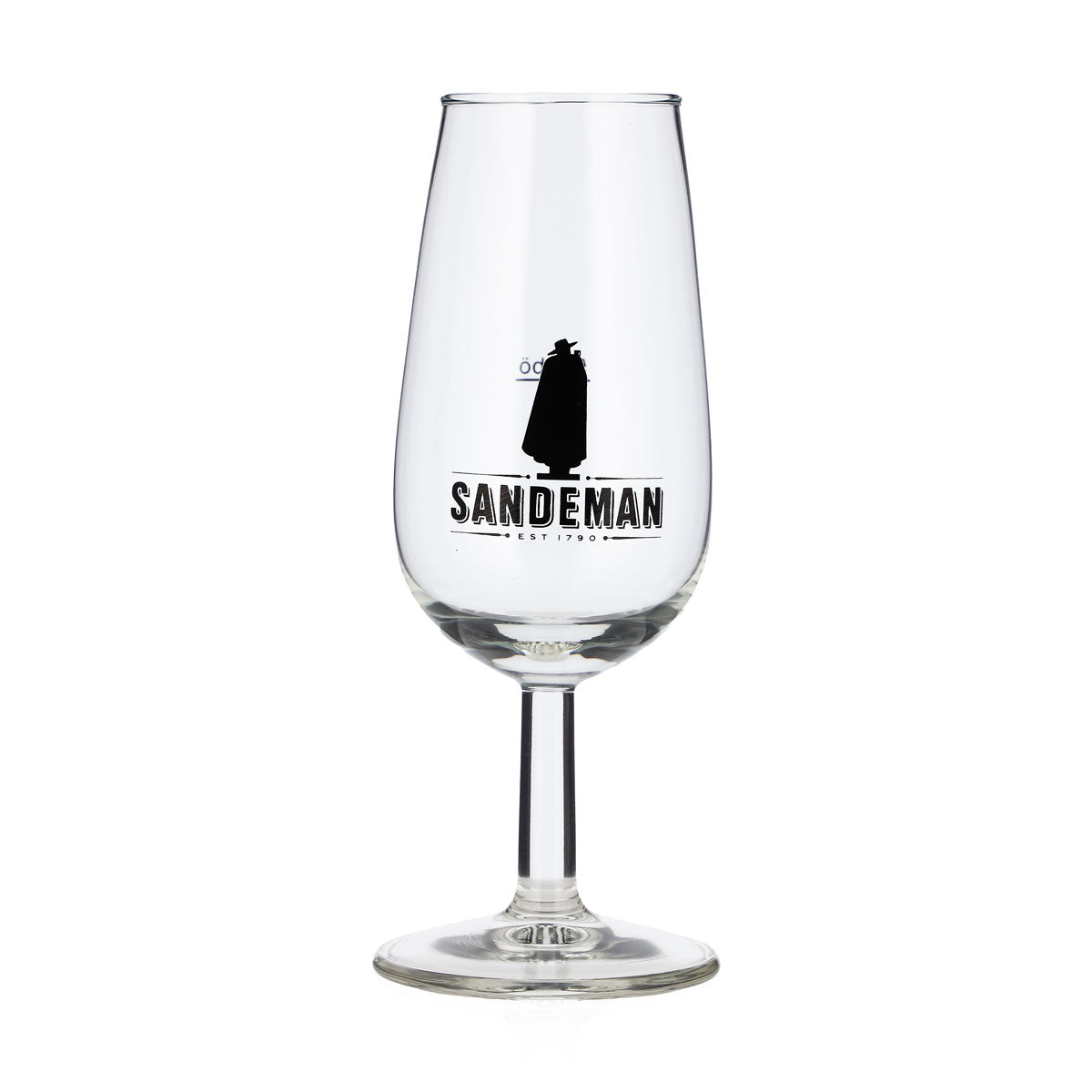 6x Sandeman Wein Glas 5cl Tatsingglas Logo Schwarz (6er Set)