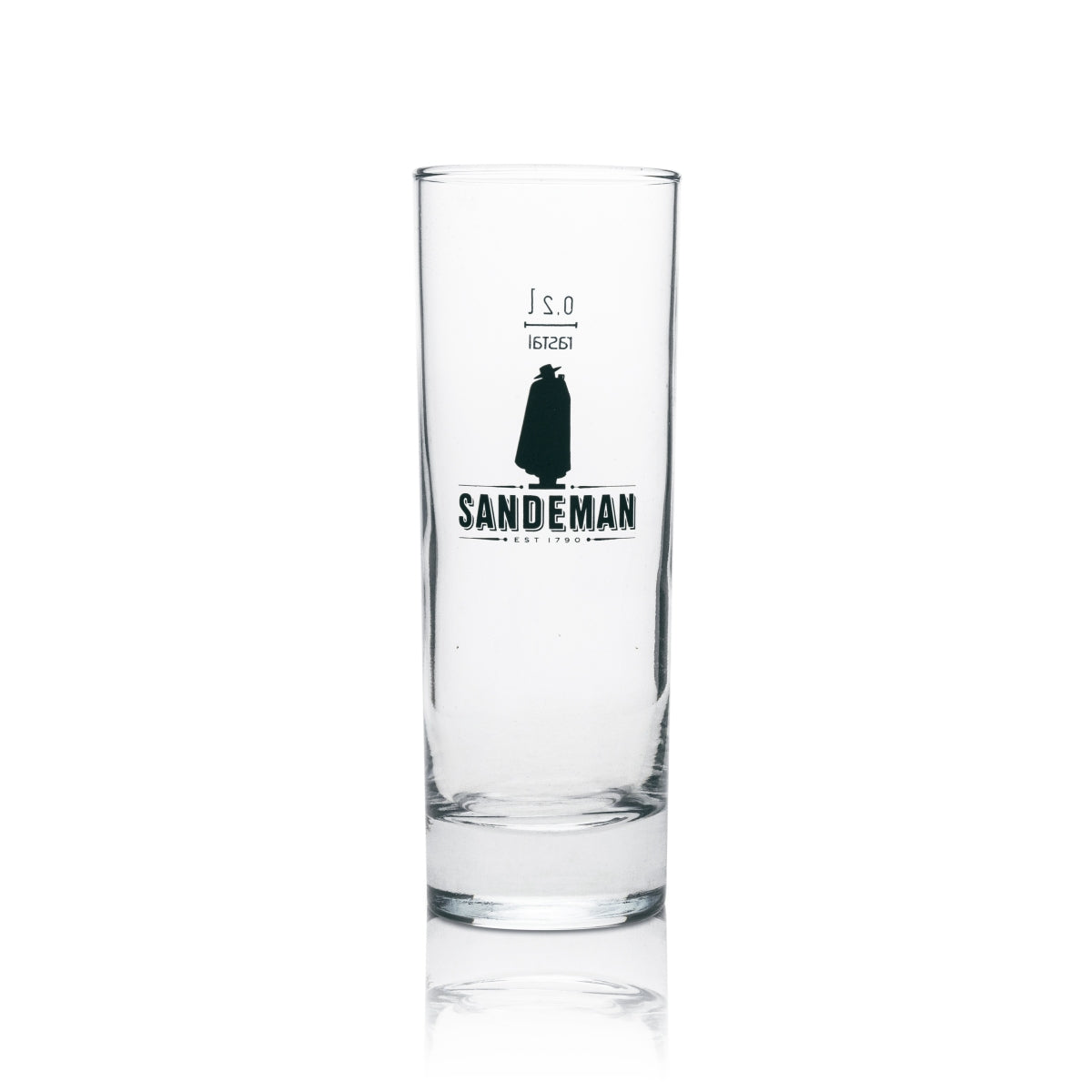 6x Sandeman Wein Glas Longdrinkglas 200ml schwarzes Logo – Ansicht 2