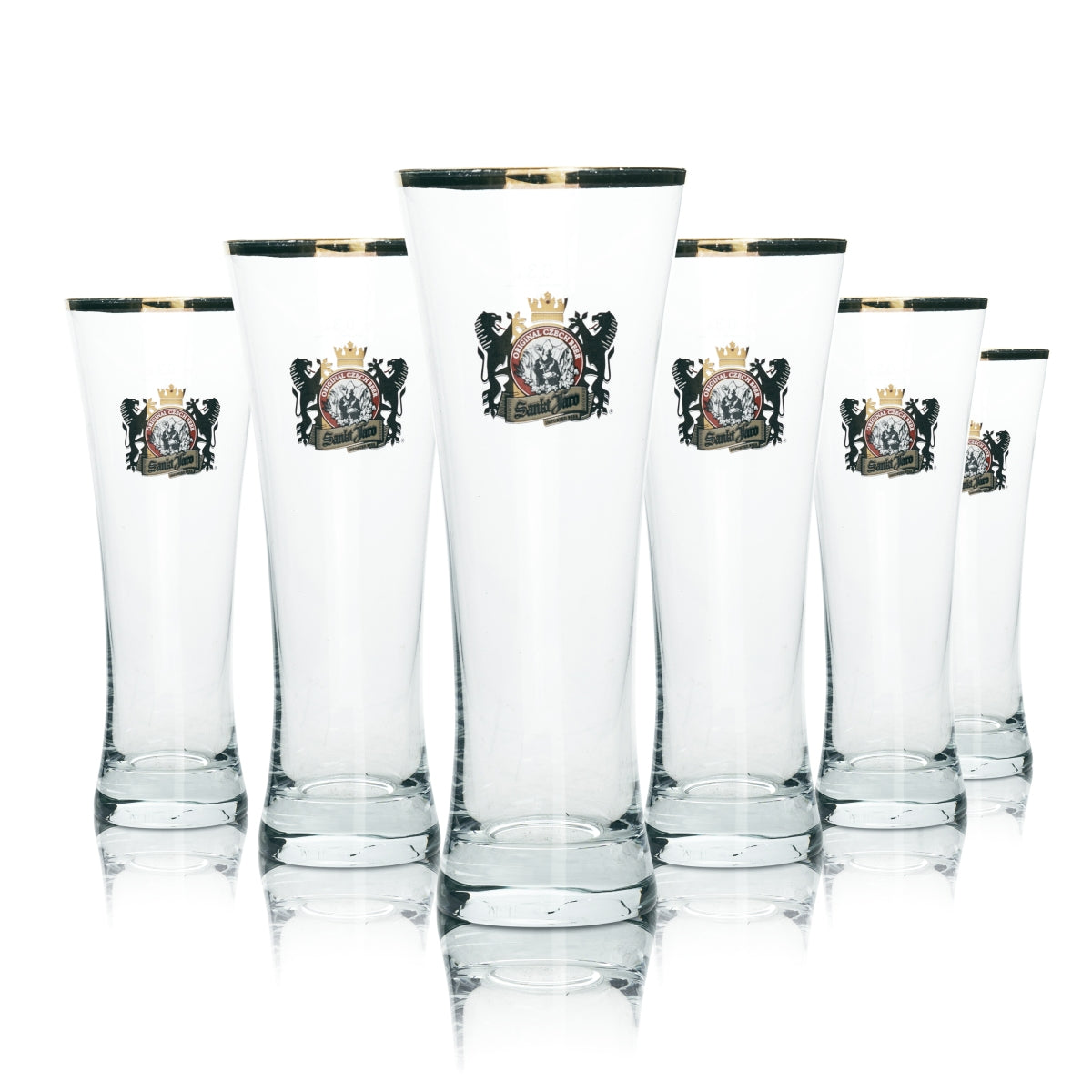 6x Sankt Jaro Bier Glas Pokal 0,3l Ritzenhoff Pils Gläser Tulpe Czech Beer Cup