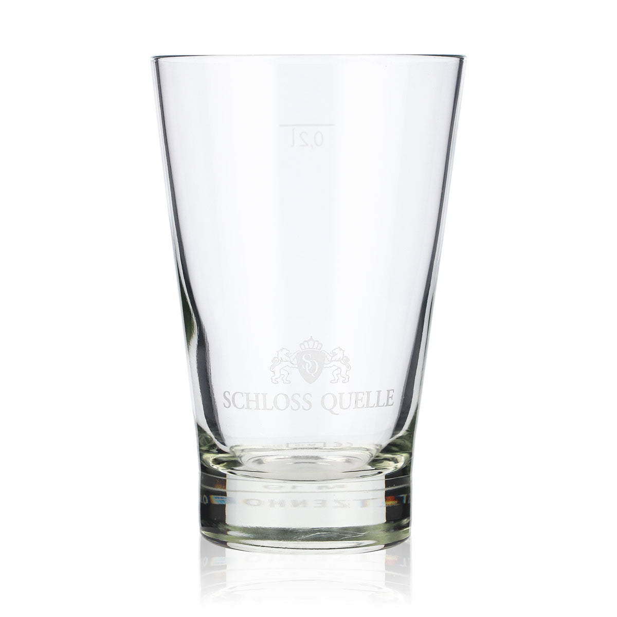 6x Schloss Quelle Wasser Glas 0,2l Wassergläser Becher V-Form – Ansicht 2