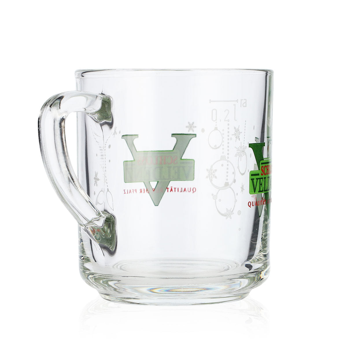 6x Schloss Veldenz Glühweintasse Saft Glas 0,2l Weihnachtstasse Rastal – Ansicht 4