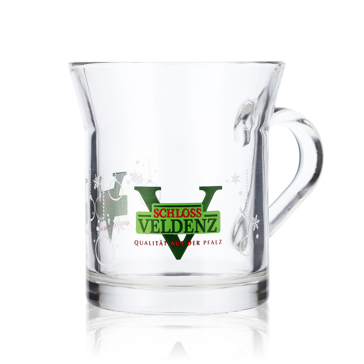 6x Schloss Veldenz Saft Glas 0,32l Krogtasse Glühweintasse Weihnachtstasse – Ansicht 2