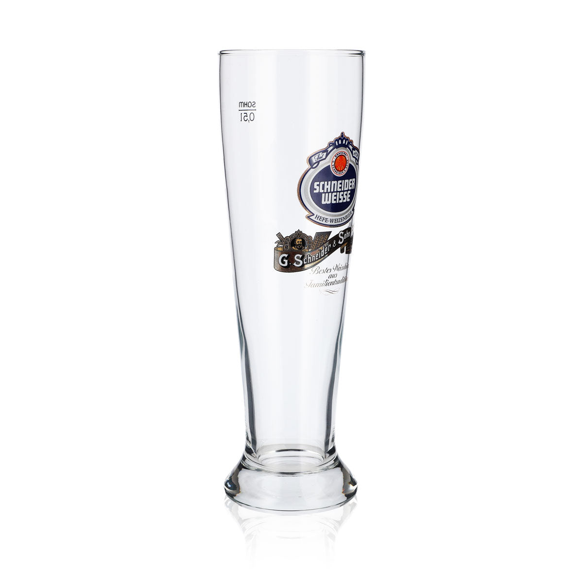 6x Schneider Weisse Bierglas Glas Gläser 0,5l Weißbierglas Familientradition – Ansicht 3