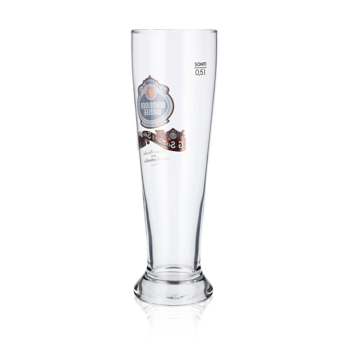 6x Schneider Weisse Bierglas Glas Gläser 0,5l Weißbierglas Familientradition – Ansicht 4