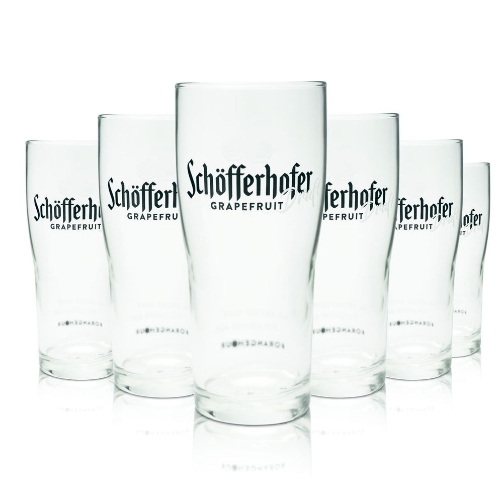 6x Schöfferhofer Bierglas 0,4l Grapefruit Draft Highball Willi Becher Gläser Set