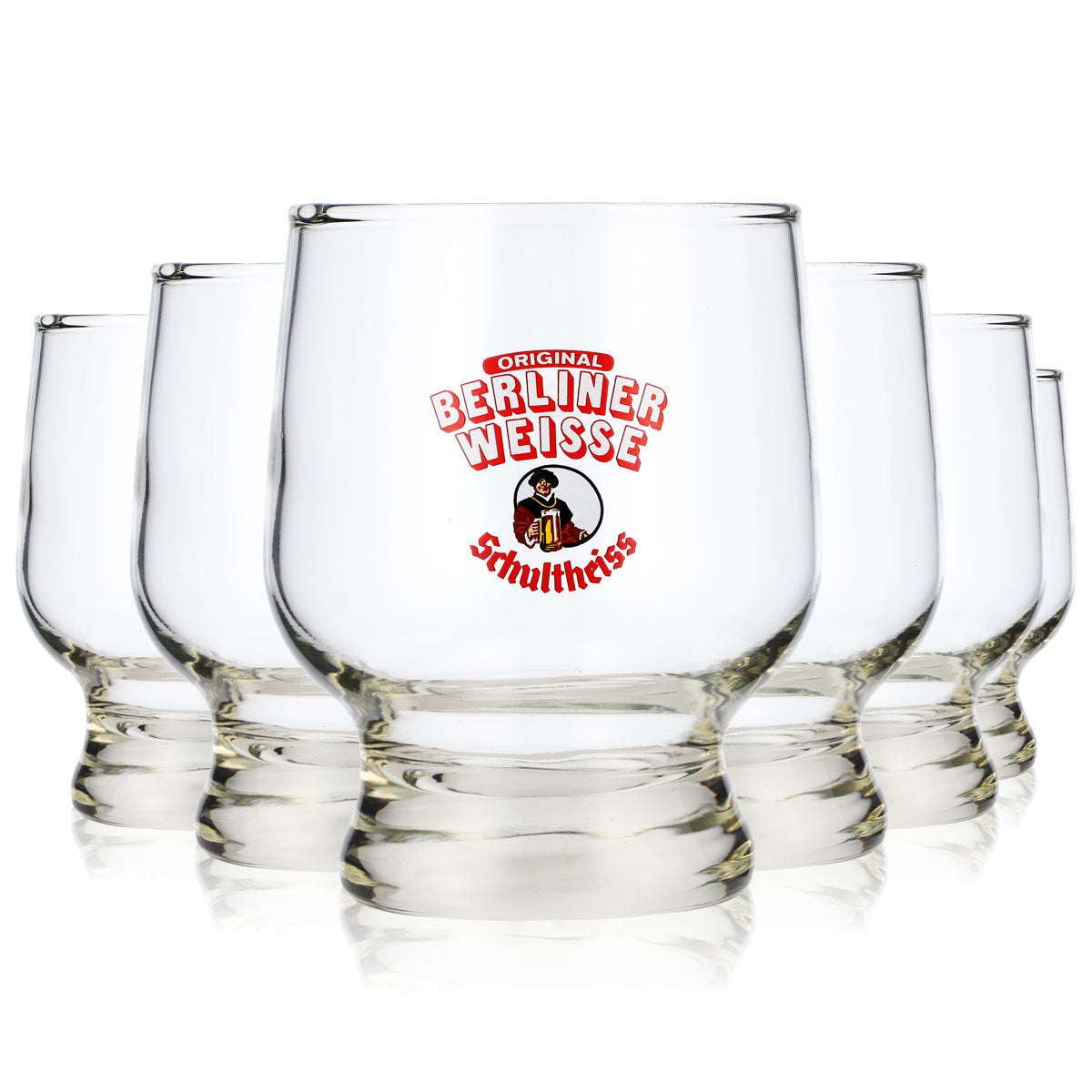 6x Schultheiss Bier Glas 0,3l Gläser Becher "Berliner Weisse" – Ansicht 5