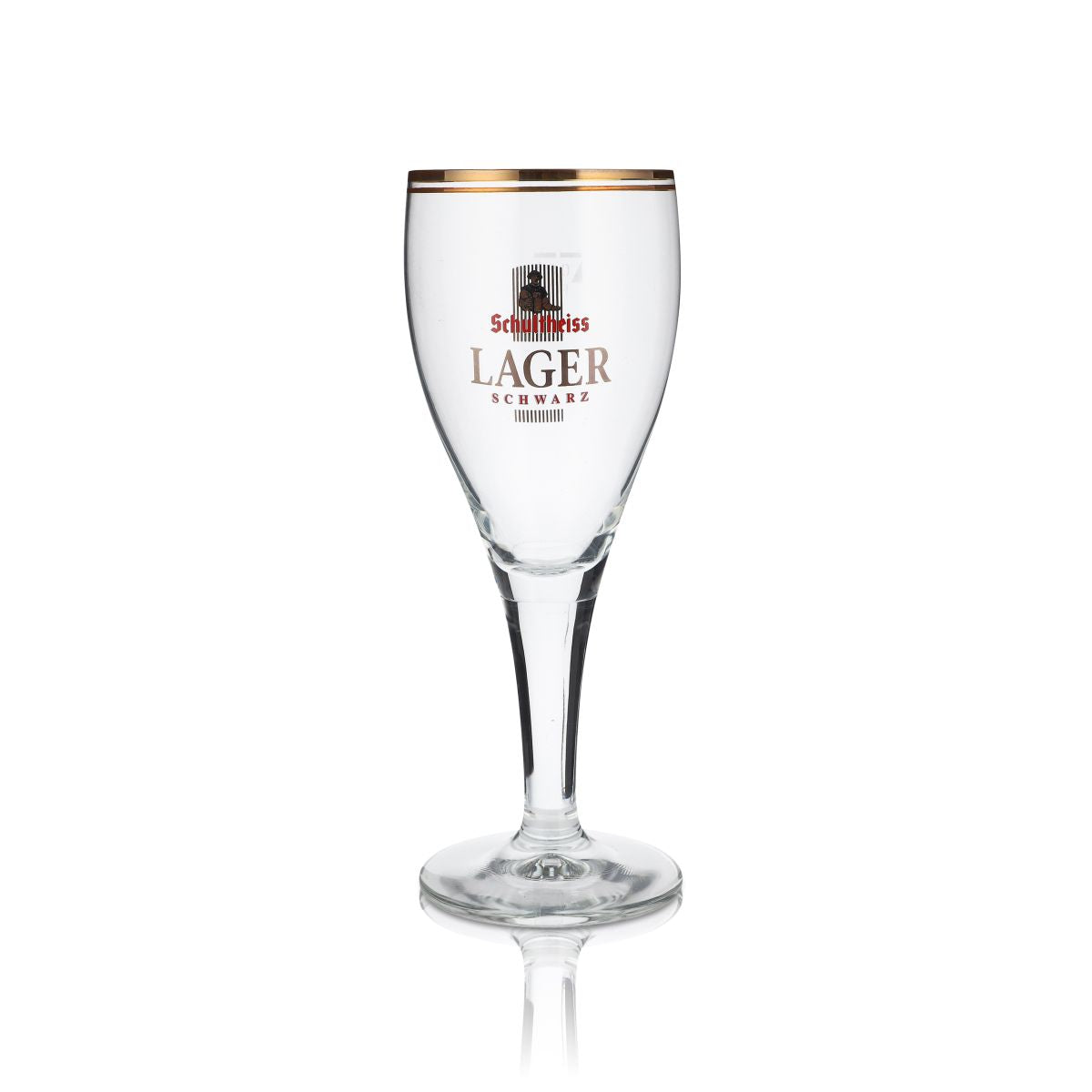 6x Schultheiss Lager Glas 0,3l Biergläser Pokalglas Lager Schwarz – Ansicht 2