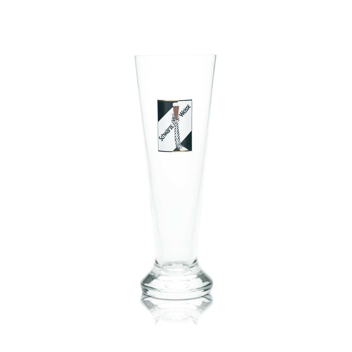 6x Schwarze Weisse Bier Glas 0,3l Weißbier Hefe Weizen Gläser Hofbräu Bayern – Ansicht 2