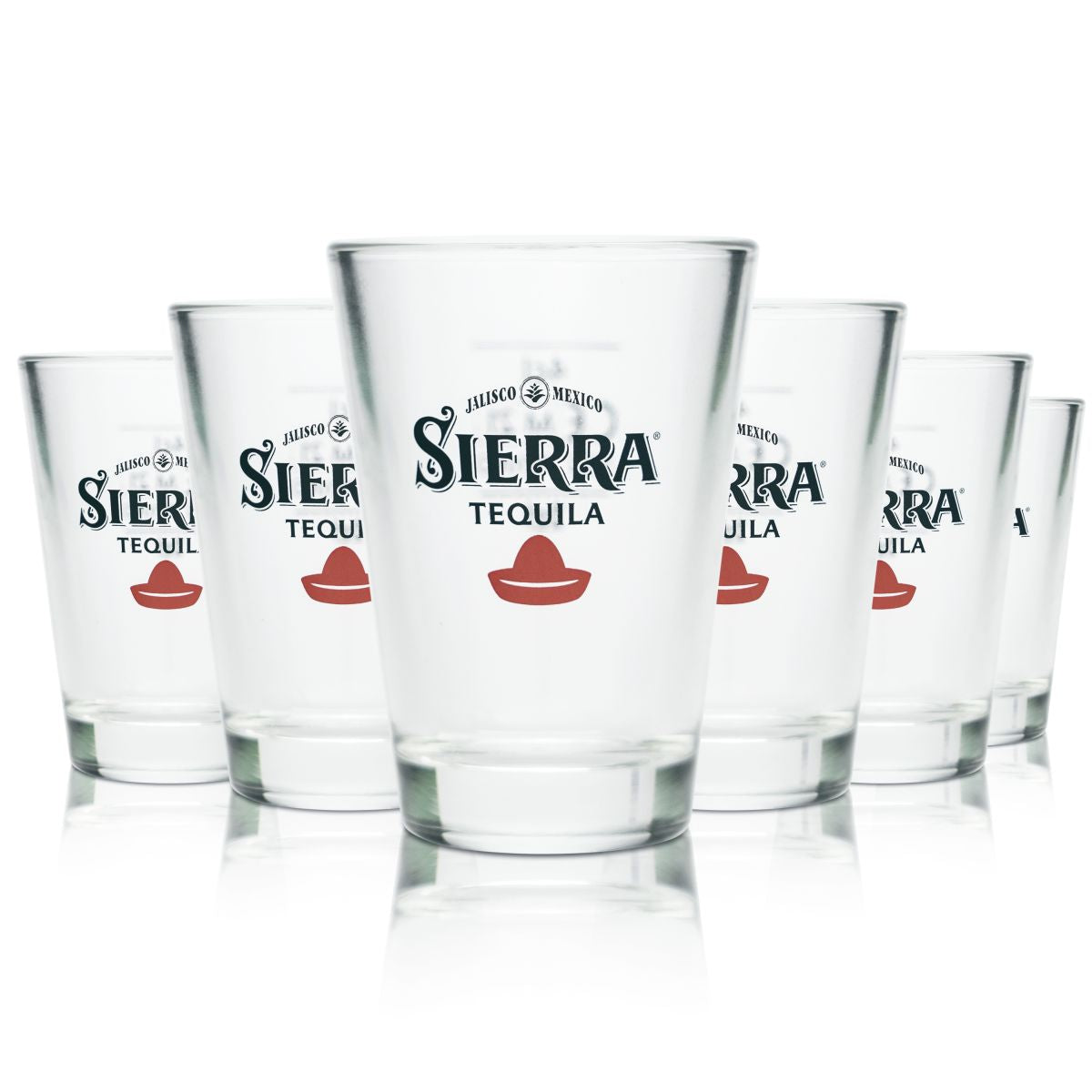 6x Sierra Tequila Glas 4cl Shotgläser Schnapsgläser Kurze Geeicht Gastro Kneipe