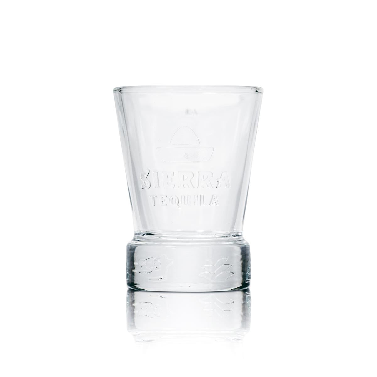 6x Sierra Tequila Glas Shotglas mit Relief – Ansicht 2