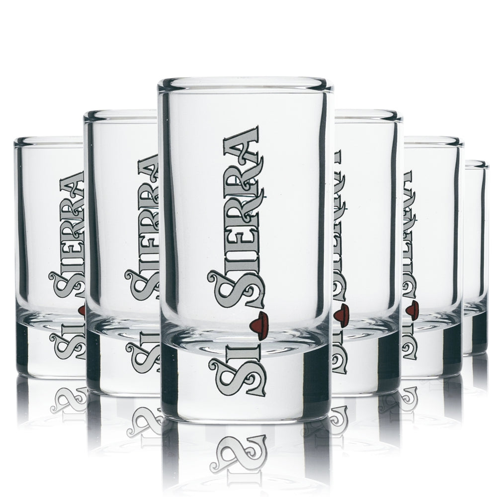 6x Sierra Tequila Glas Stamper Kurzer Shotbecher 2cl SI SIERRA