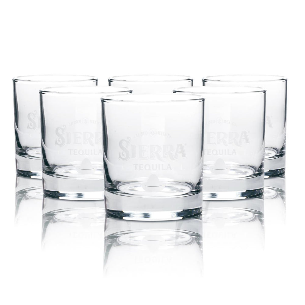 6x Sierra Tequila Glas Tumbler schwer