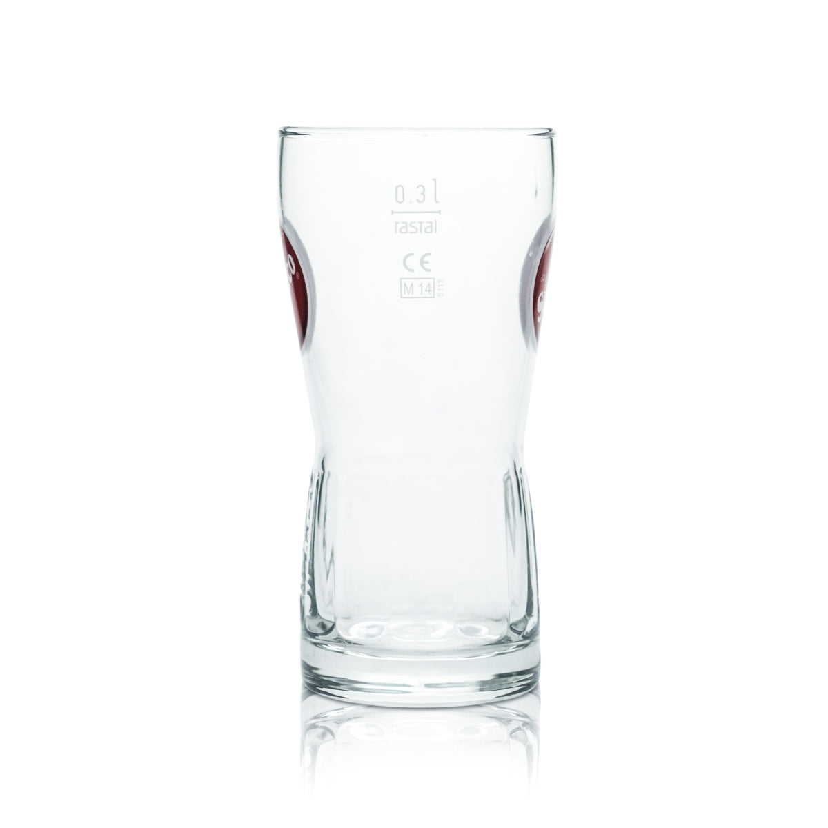 6x Sinalco Glas 0,3l Becher Gläser Relief Kontur Limo Softdrink Gastro Geeicht – Ansicht 3