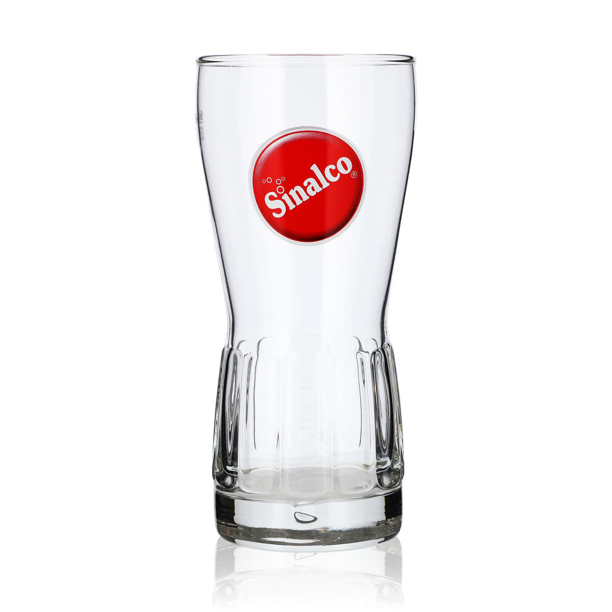 6x Sinalco Relief Glas Limogläser 0,5l Becher Kontur rundes Logo Rastal – Ansicht 2