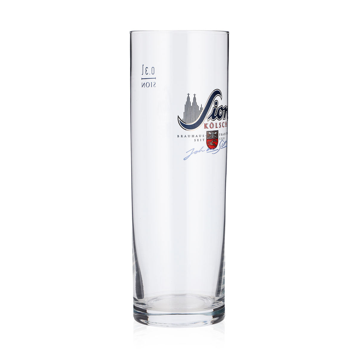 6x Sion Bier Glas 0,3l Kölschglas John Sion Logo Stange Kölner (6er Set) – Ansicht 3