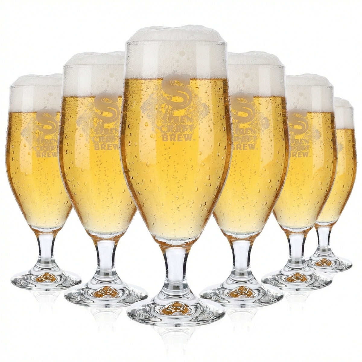 6x Siren Craft Brew Bier Glas 0,3l Biergläser Pokal Rastal