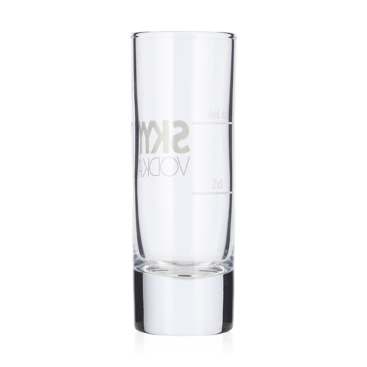 6x Skyy Vodka Glas 4cl Shotglas "weißes Logo" Rastal Schnapsglas – Ansicht 4