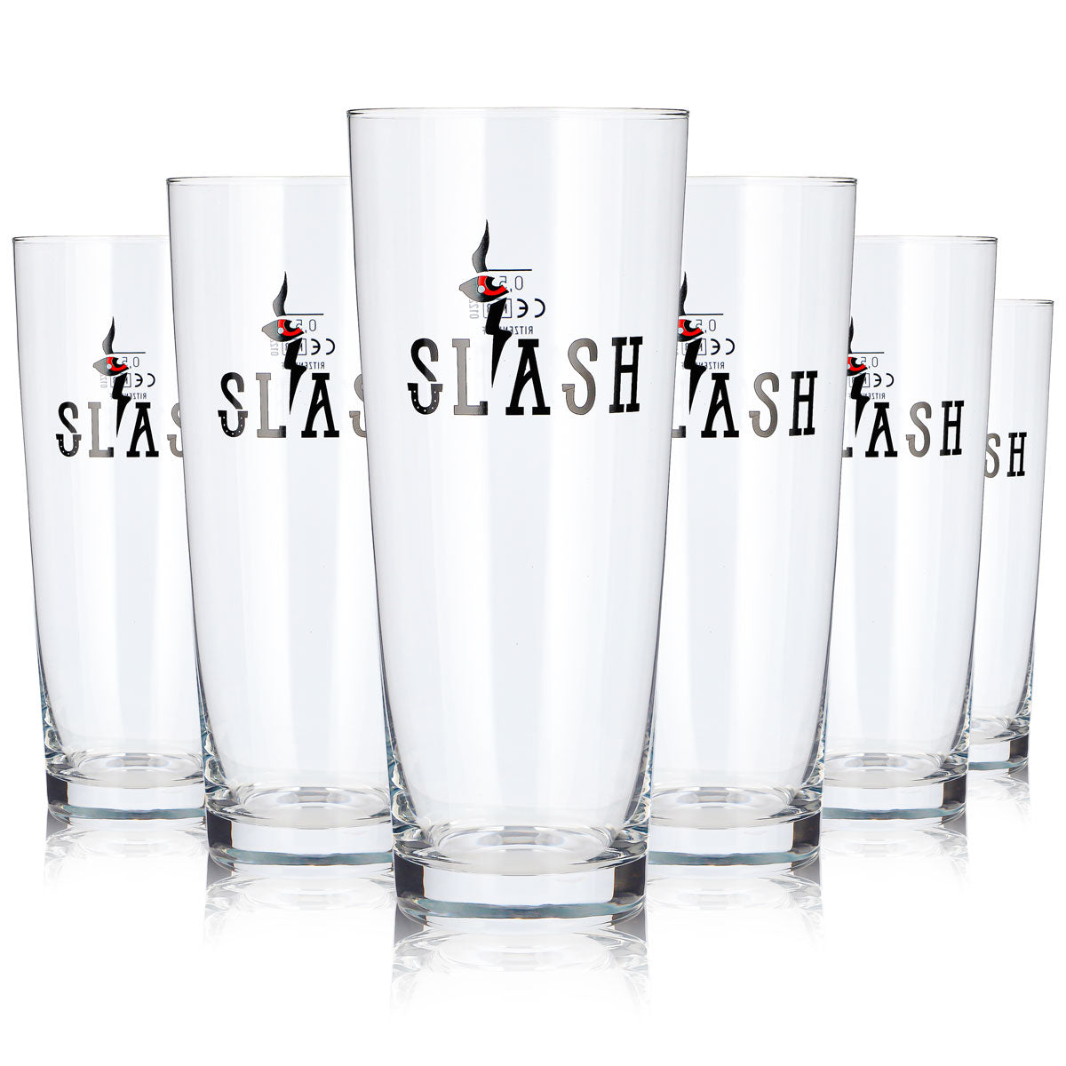 6x Slash Bier Glas 0,5l Becher Ritzenhoff Concord Bierglas Willibecher (6er Set)