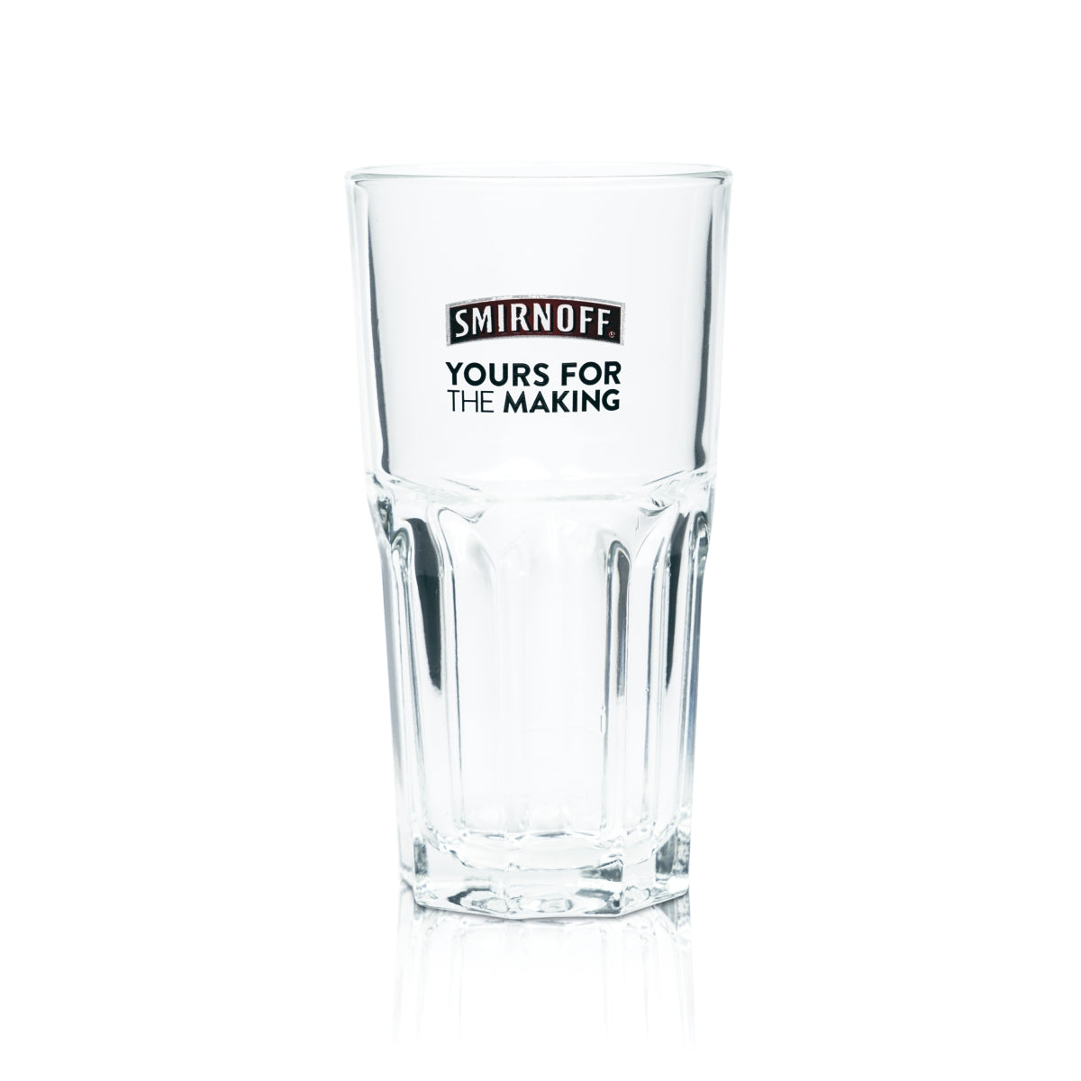6x Smirnoff Vodka Glas 0,3l Longdrinkglas Relief Yours For The Making Gläser Bar – Ansicht 2