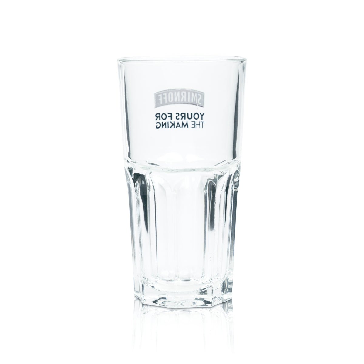 6x Smirnoff Vodka Glas 0,3l Longdrinkglas Relief Yours For The Making Gläser Bar – Ansicht 3