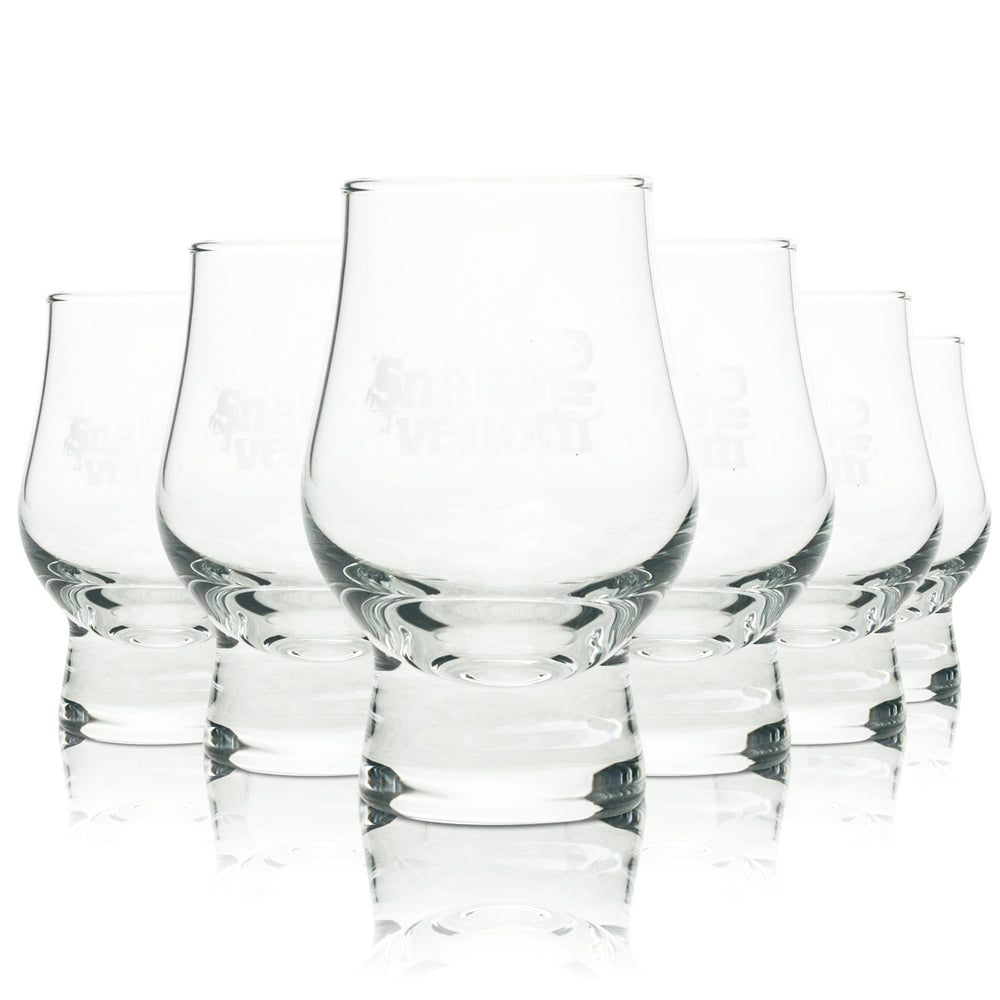 6x Snake Venom Bier Glas 4cl Mini Tulpe Nosingglas Beer Gläser Starkbier Tasting