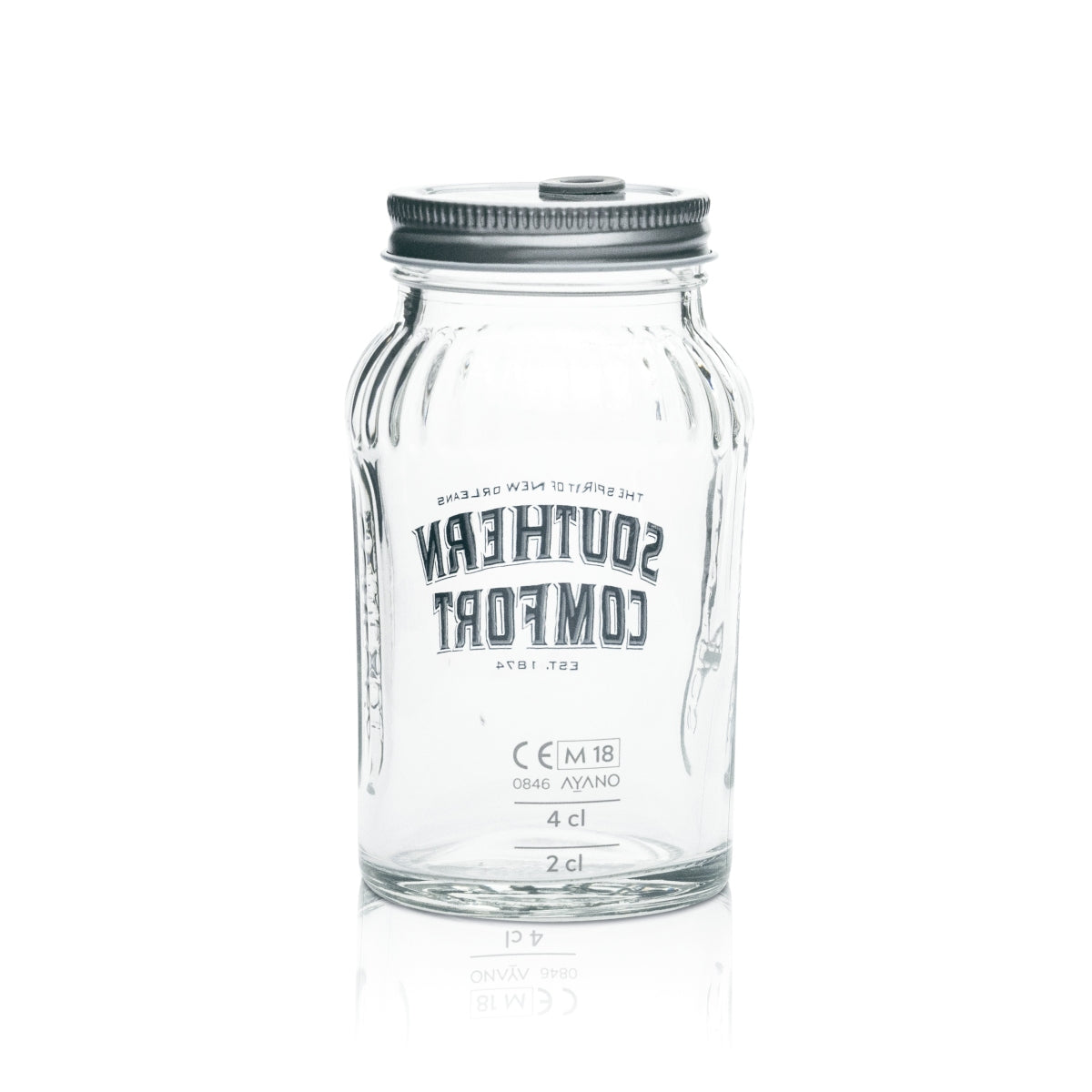 6x Southern Comfort Glas Mason Jar 0,33l MIT Deckel Longdrink Cocktail Gläser – Ansicht 3