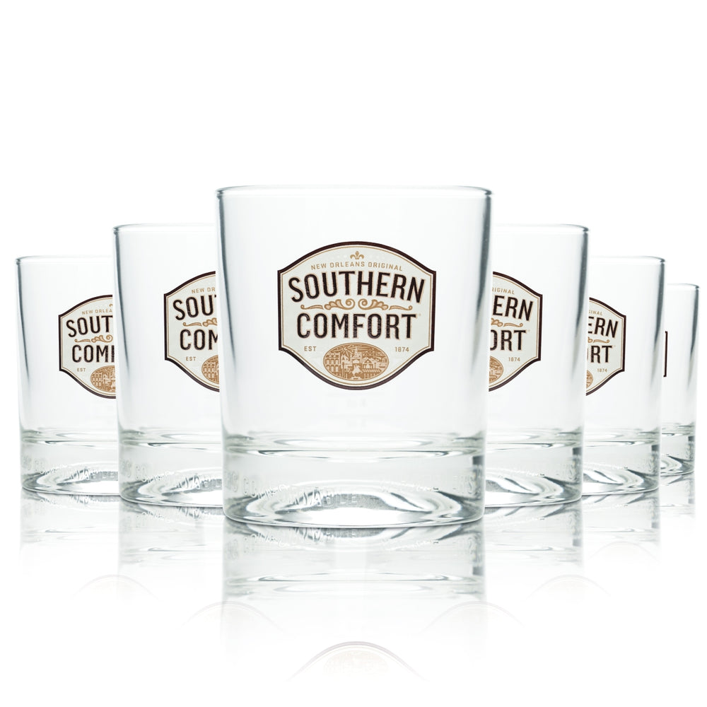 6x Southern Comfort Whiskey Glas 0,3l Tumbler Becher Gläser Gastro Bourbon USA