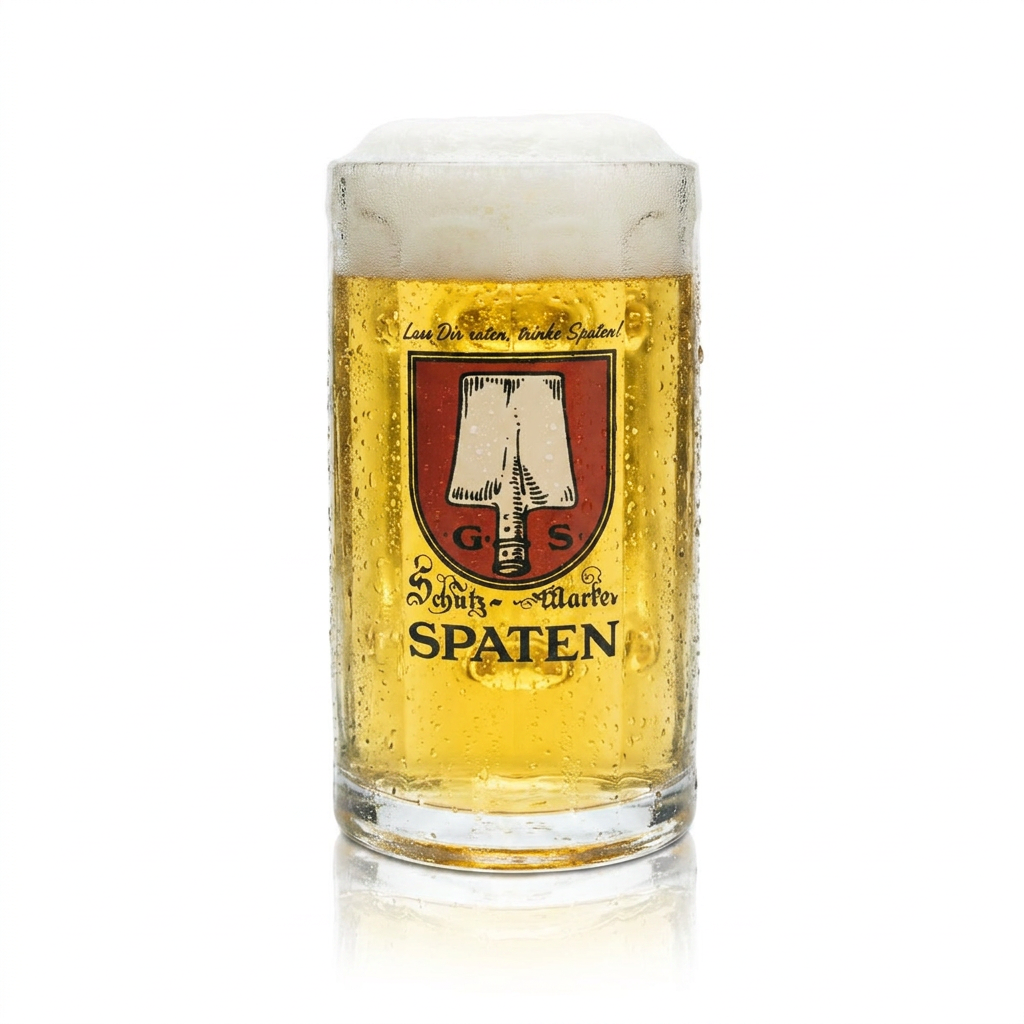 6x Spaten Bierglas 0,5l Bierkrug Gläser Brauerei Bayern Biergarten Münchner Hell – Ansicht 2