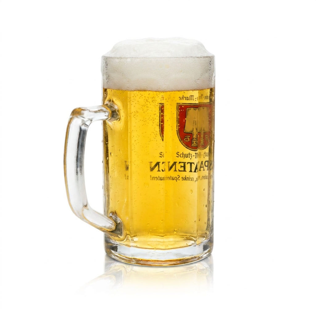 6x Spaten Bierglas 0,5l Bierkrug Gläser Brauerei Bayern Biergarten Münchner Hell – Ansicht 3