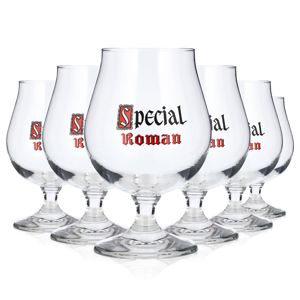 6x Special Roman Bier Glas 0,5l Pokal Durobor Bierschwenker