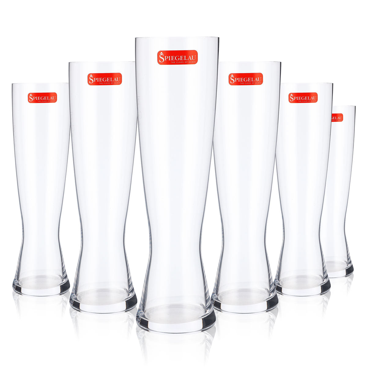 6x Spiegelau Glas 0,3l Weißbierglas Biergläser Weizenbierglas Blanco