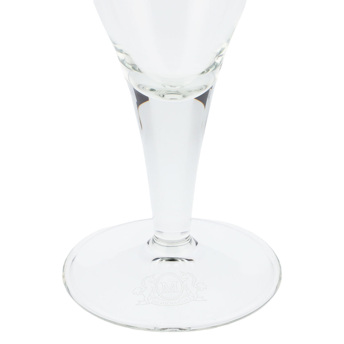 6x St. Michaelis Wasser Glas 0,16l Pokal Logo am Fuß (6er Set) – Ansicht 4