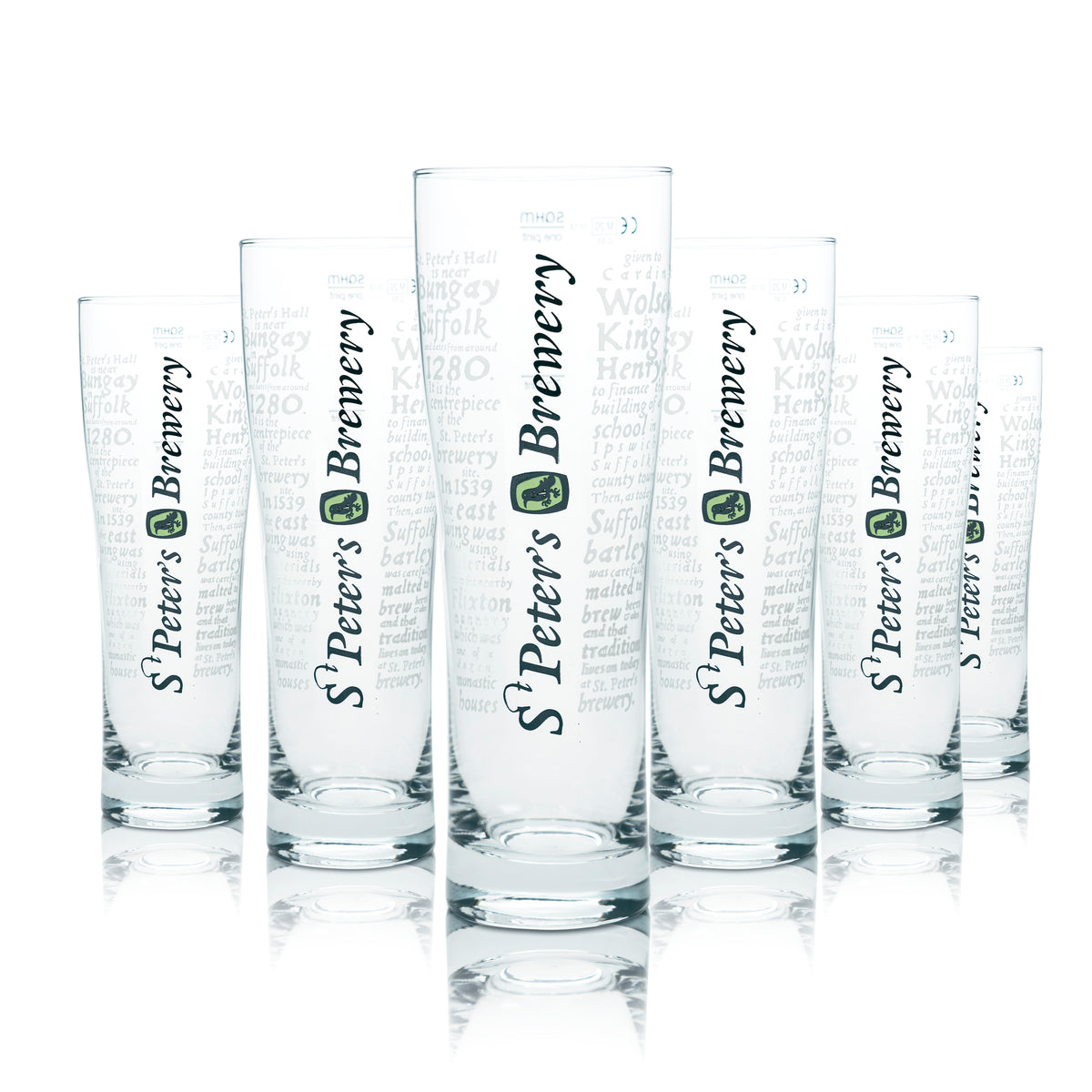 6x St. Peter's Brewery Bier Glas 0,5l Pokal Becher Tulpe Gläser Pint Beer Gastro – Ansicht 4