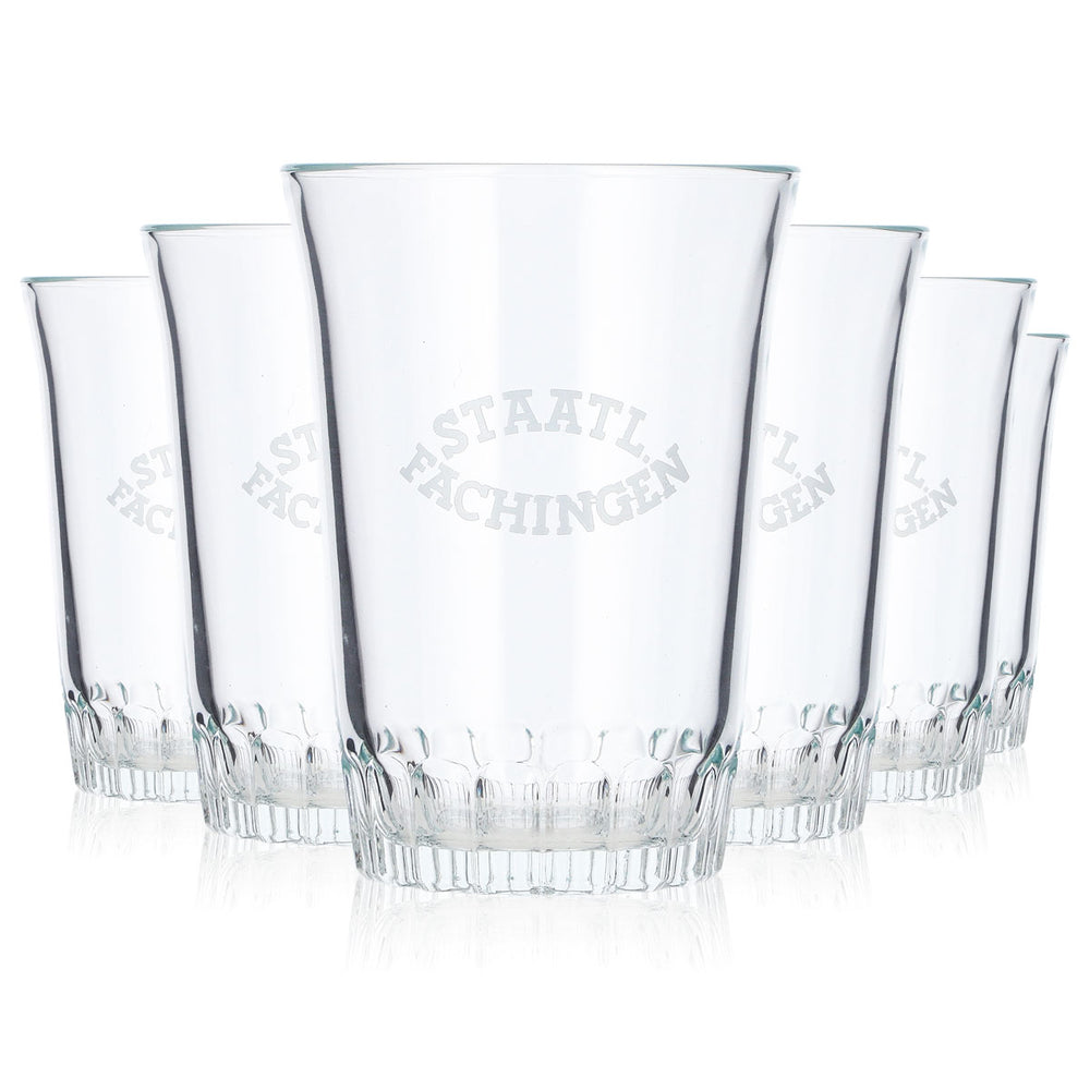 6x Staatl. Fachingen Wasser Glas 0,15l (6er Set)