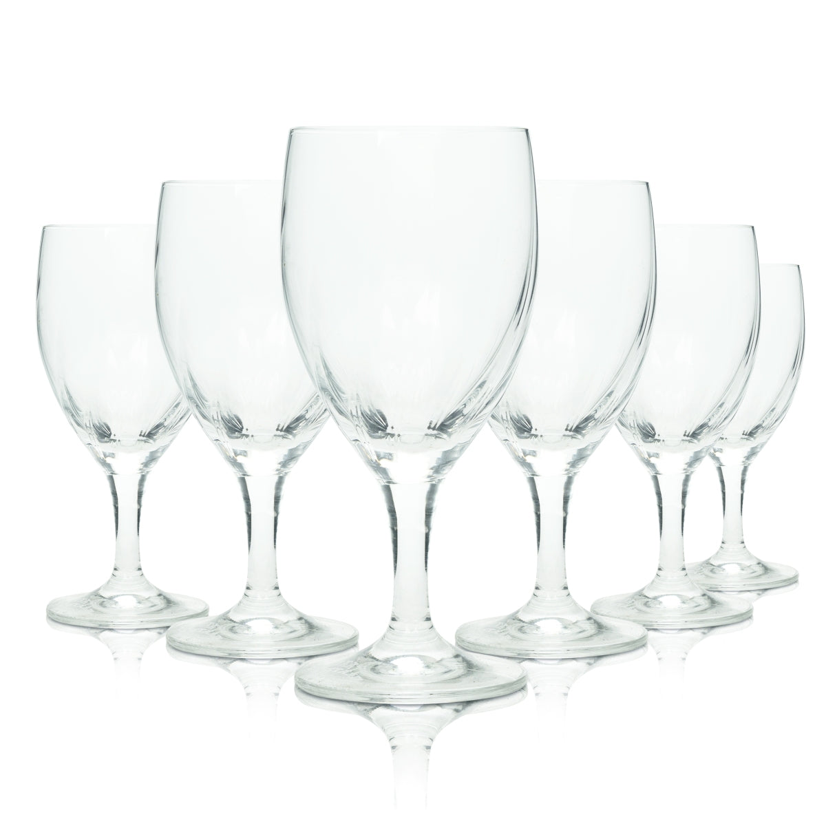 6x Staatl. Fachingen Wasser Glas 0,15l Kelch Relief Ritzenhoff Gläser Trink Bar