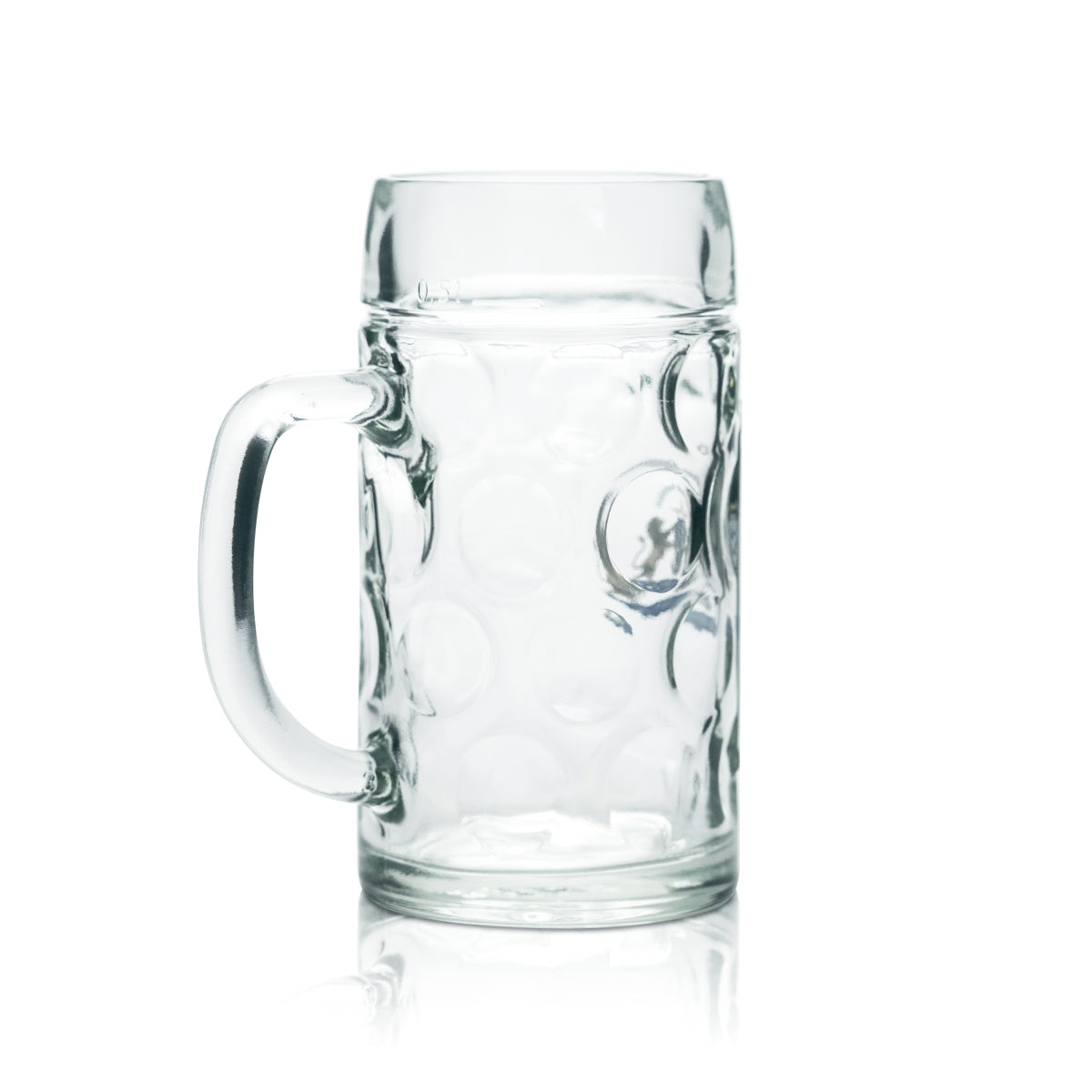 6x Starnberger Brauhaus Glas 0,5l Bier Krug Humpen Seidel Gläser Kontur Geeicht – Ansicht 3