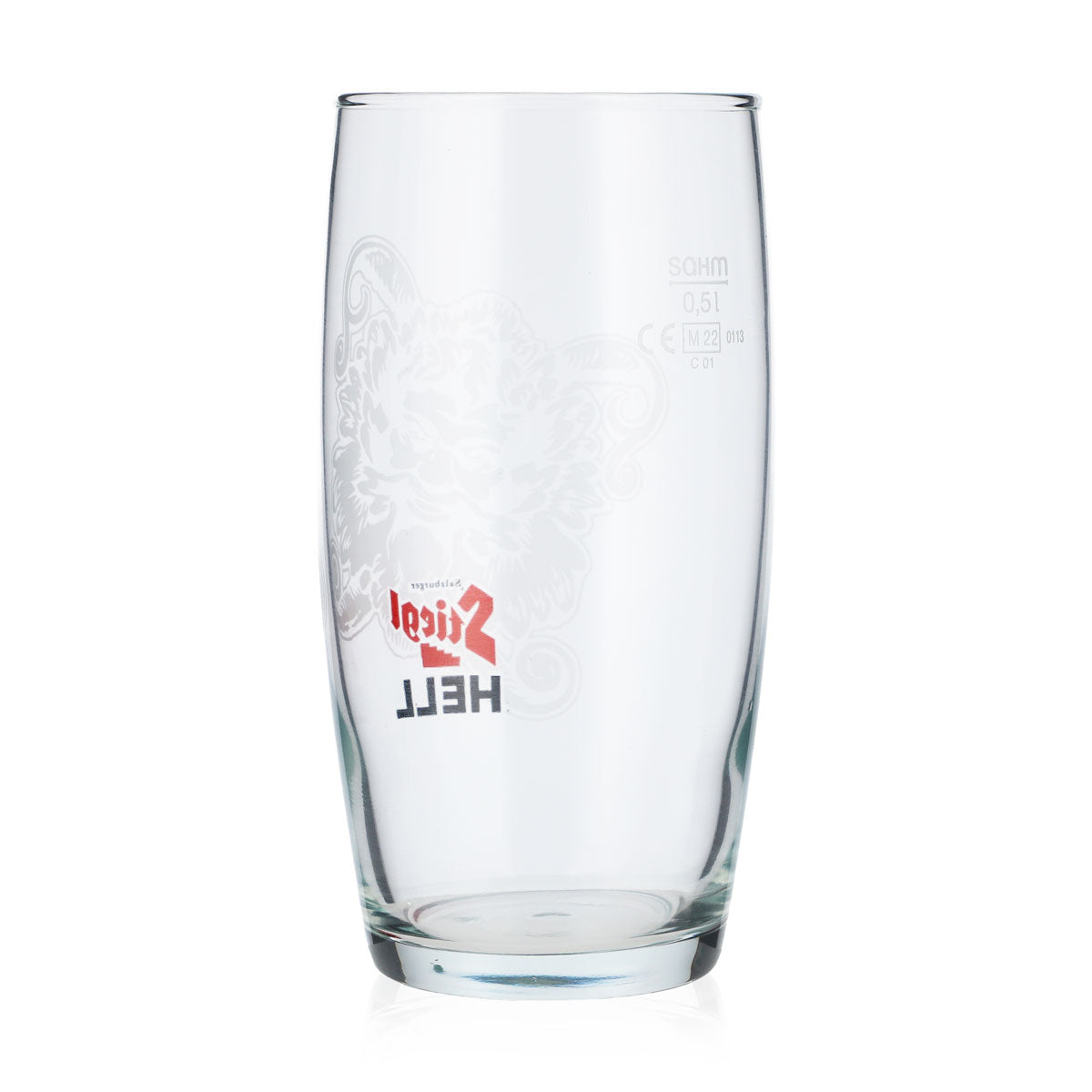 6x Stiegl Bier Glas 0,5l Tumbler Hell Glas Weißes Logo Sahm Whiskyglas (6er Set) – Ansicht 3