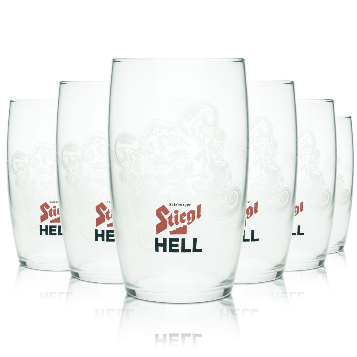 6x Stiegl Bierglas 0,3l Willi Becher Gläser Set Hell Brauerei Österreich Gastro