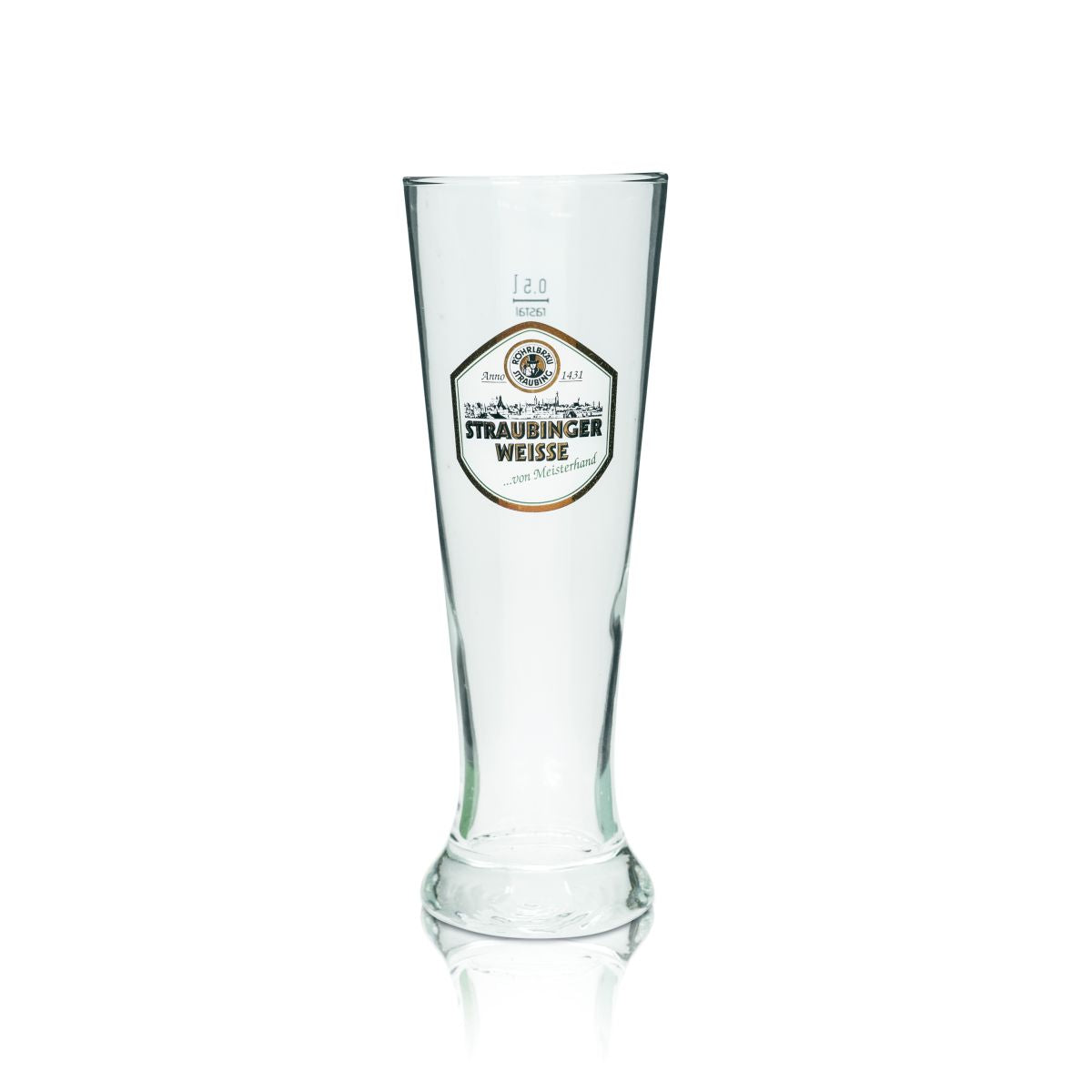 6x Straubinger Weisse Bierglas 0,5l Weißbierglas Hefeweizen Gläser Brauerei – Ansicht 2