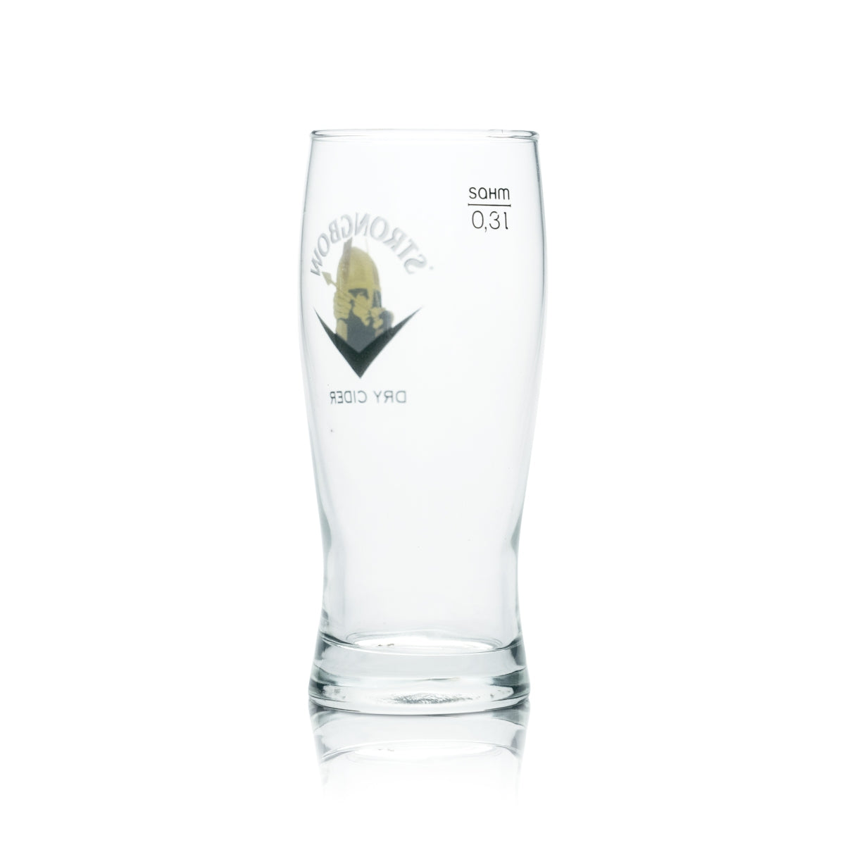 6x Strongbow Glas 0,3l Pokal Pint Gläser Dry Cider Apfel Bier Gastro Geeicht UK – Ansicht 3