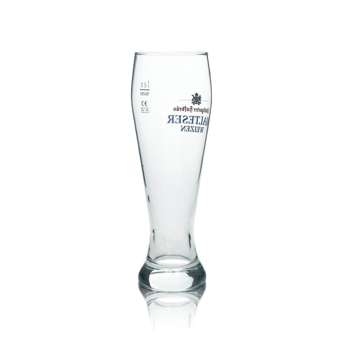 6x Stuttgarter Hofbräu Bier Glas 0,5l Malteser Weizen Sahm Weißbier Gläser Brauerei – Ansicht 4