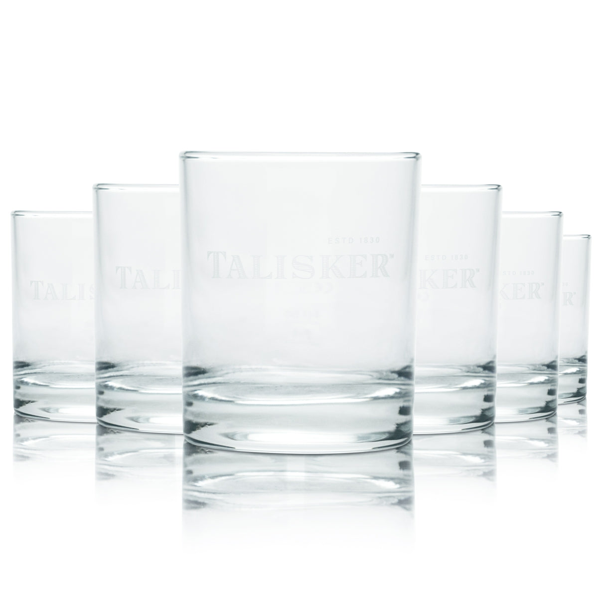 6x Talisker Whisky Glas 0,25l Tumbler Becher Gläser Scottish Single Malt Whiskey