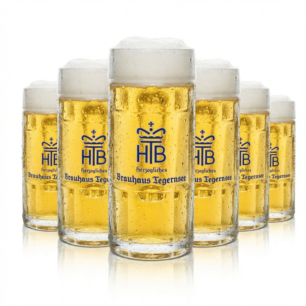 6x Tegernsee Bier Glas 0,5l Krug Seidel HB Rastal