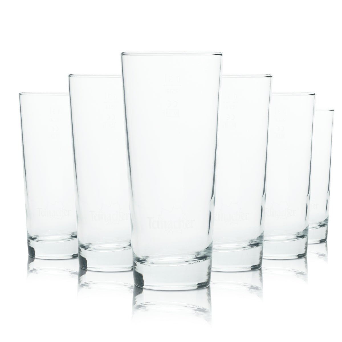 6x Teinacher Glas 0,3l Becher Longdrink Gläser Gastro Mineral Wasser Sprudel