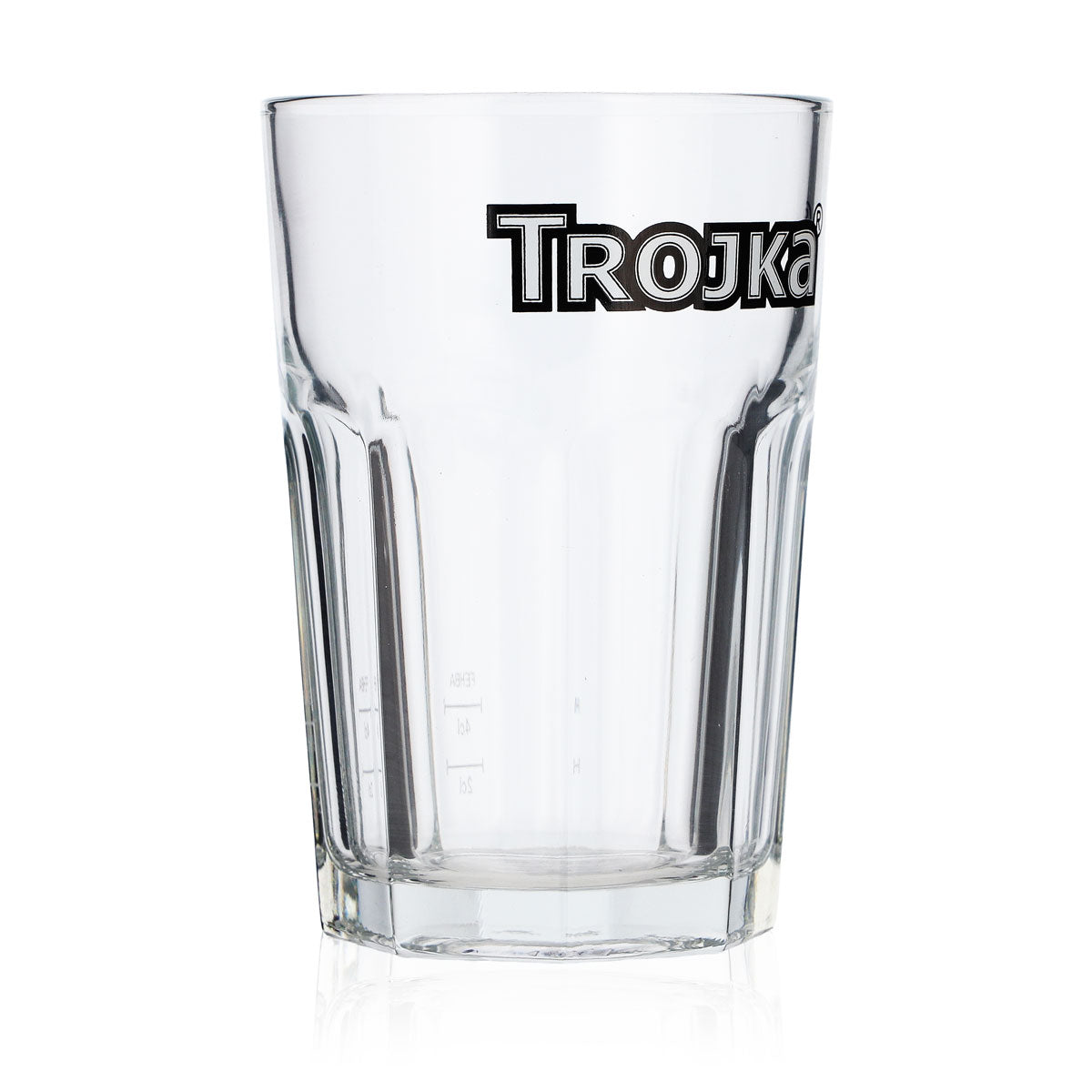 6x Trojka Vodka Glas Gläser 0,35l Tumbler im Relief Longdrinkglas 2cl 4cl – Ansicht 3