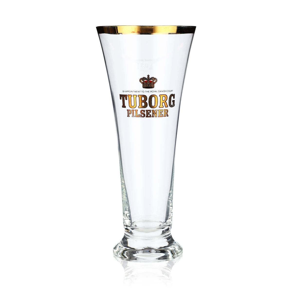 6x Tuborg Bierglas 0,3l Biergläser Tulpengläser Pokal Goldrand – Ansicht 2